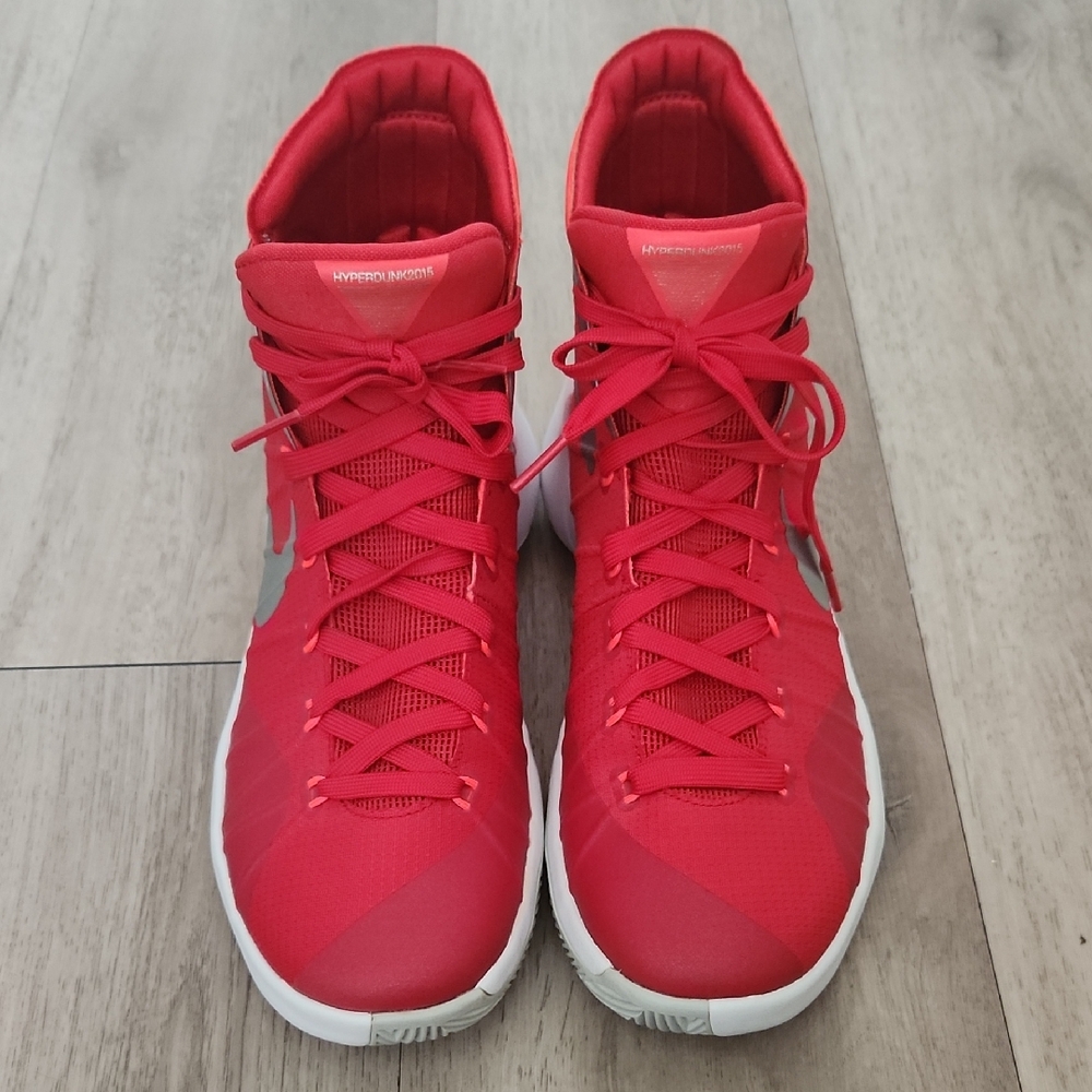 Nike Hyperdunk 2015 Red And Silver Basketball Shoes
